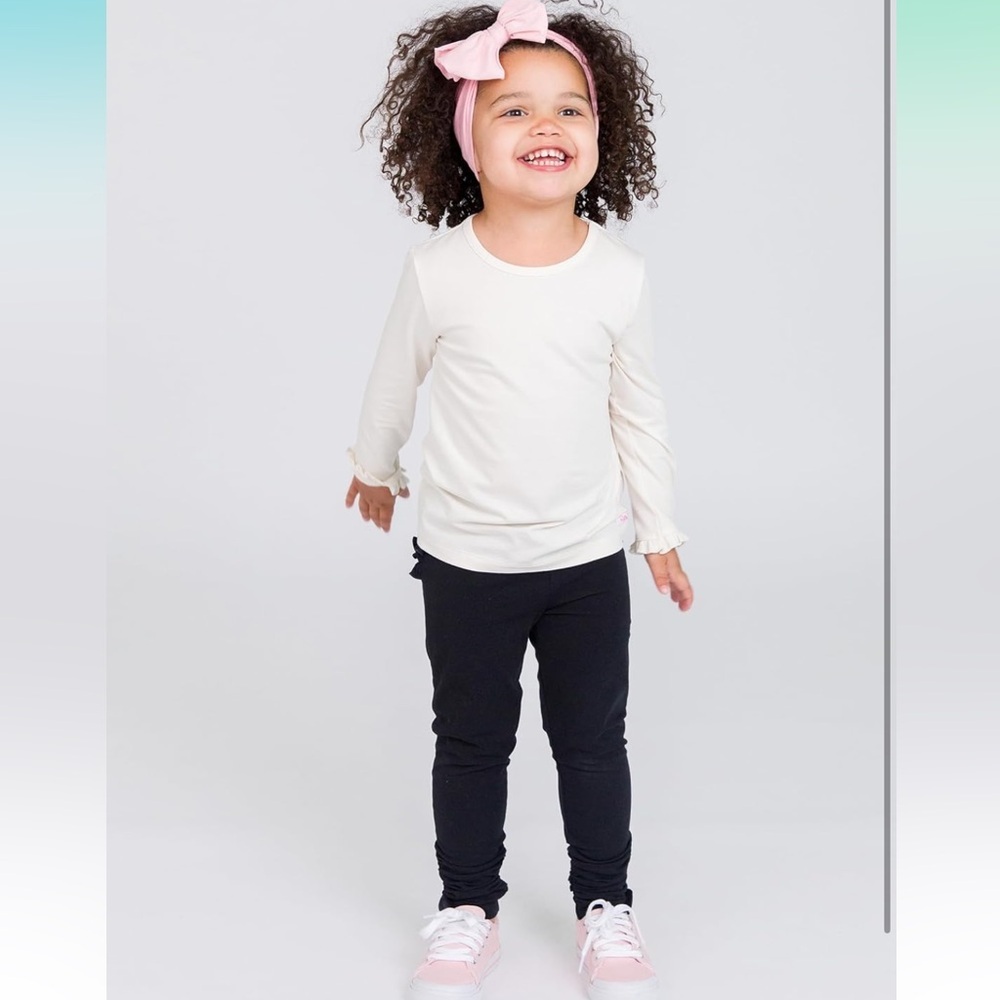 Ruffle Butts| Black Ruffle Legging